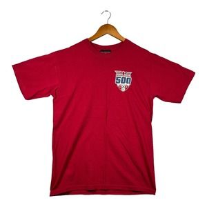 2007 Indy 500 Indianapolis Motor Speedway Brickyard 91st Race Red T Shirt VTG M